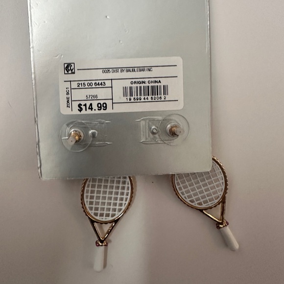 BaubleBar Pink Tennis Earrings - Picture 2 of 2